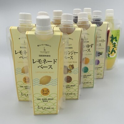 とびしま詰め合わせセットC(レモネードベースなど5種各2本)