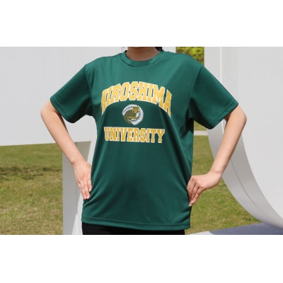 HU(広島大学)オリジナルグッズ　ドライTシャツ　(XL)