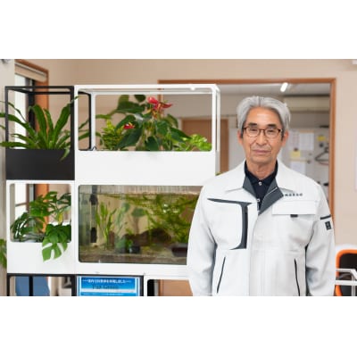 せせらぎビオトープ　45cmろ過装置・縁あり水槽用(※水槽はついていません)