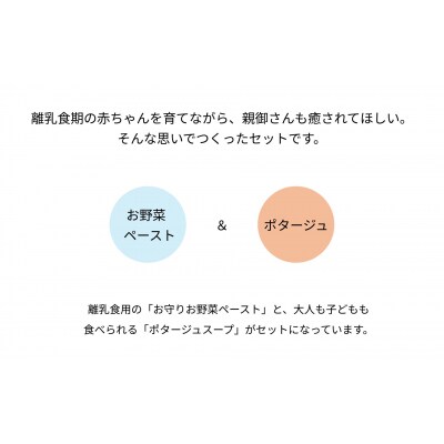 離乳食にもおすすめ　朝のひとくちめ 親子でたのしむセット(お野菜ペースト5袋&ポタージュ6袋)