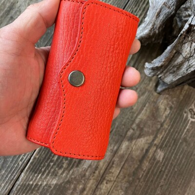 【広島ドラゴンフライズ×ベルズスクエア】コラボ　東広島産鹿革使用　5連キーケース