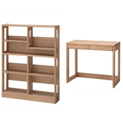 学習デスク2点セット(カルロ 90本体・90ラック)