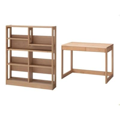 学習デスク2点セット(カルロ 100本体・100ラック)