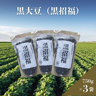 黒大豆(黒招福) 750g×3袋