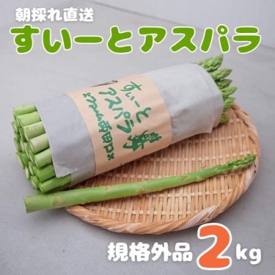 朝採れ直送 すいーとアスパラ(規格外品) 2kg