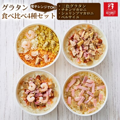 違いをじっくり楽しめる グラタン食べ比べ4種セット(B)