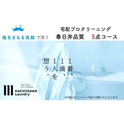 宅配クリーニング　春日井品質(5点コース)