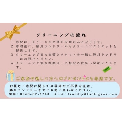 宅配クリーニング　春日井品質(5点コース)