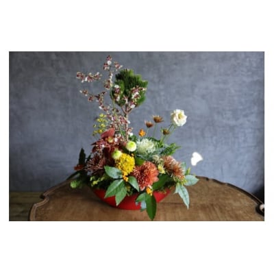 ■お正月限定■　[お任せ]華やかフラワーアレンジメント 正月　新年　華やか　おしゃれ