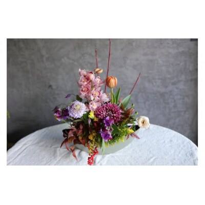 ■お正月限定■　[お任せ]華やかフラワーアレンジメント 正月　新年　華やか　おしゃれ