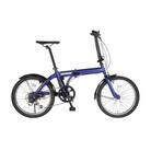BAGGIO　防災対応20型6スピードノンパンク折りたたみ自転車　色:ブルー　自転車 サイクリング 