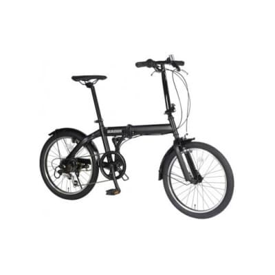 BAGGIO　防災対応20型6スピードノンパンク折りたたみ自転車　色:ブラック　自転車 サイクリング