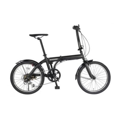 BAGGIO　防災対応20型6スピードノンパンク折りたたみ自転車　色:ブラック　自転車 サイクリング