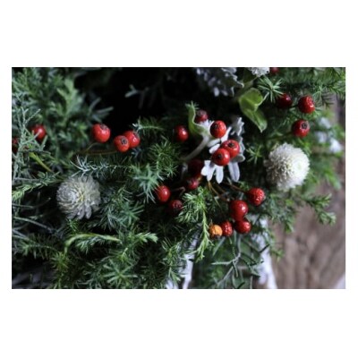 Xmas限定　クリスマスリース Φ20 クリスマス　おしゃれ