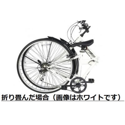 700C6スピード折りたたみクロスバイク　色:カーキ 自転車 サイクリング アウトドア 折りたたみ 