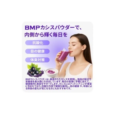 BMP カシスパウダー1kg(100g×10袋)(カシス濃縮果汁粉末)
