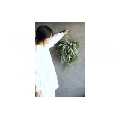 Xmas限定　お花のクリスマスオブジェ(壁掛け)