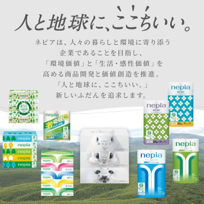 ネピアティシュ フィルムレス 120組　5箱×18パック　　ネピア ティッシュ 日用品　備蓄　大容量