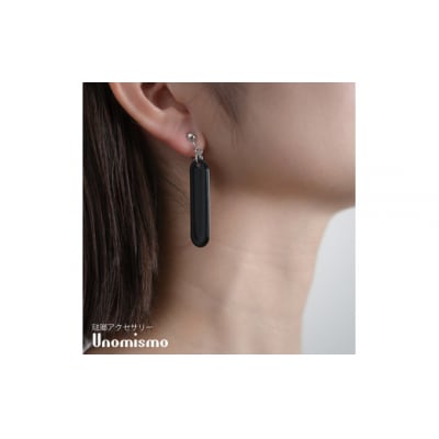 【Unomismo】琺瑯アクセサリー 「BE2(イヤリング45)」 ホワイト