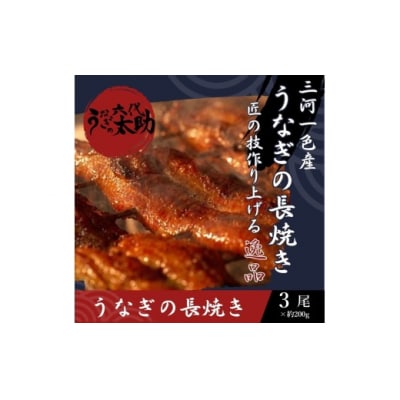 老舗鰻店「うなぎの六代太助」 三河一色産 うなぎの長焼 3尾