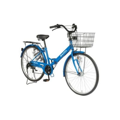 【ブルー】Betts　防災対応26型折りたたみシティーバイクFD266-TC 