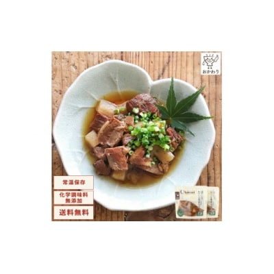 お試し【レトルト食品】牛すじの醤油煮込み (150g×2パック)