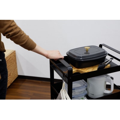 ストレージワゴン　色:ブラック(BK)　SW-BK