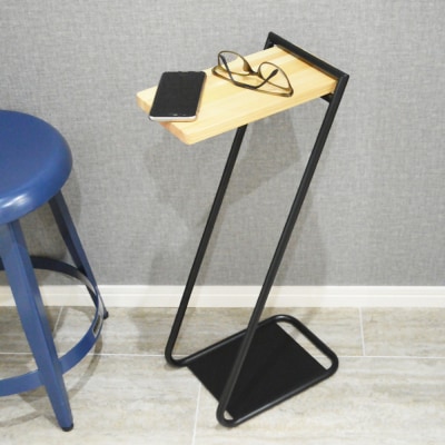 アイアンレッグサイドテーブルHigh　色:ナチュラル(NA)　ILST-H-NA