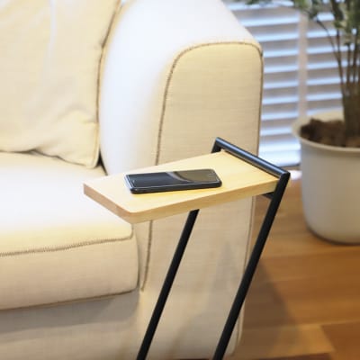 アイアンレッグサイドテーブルHigh　色:ナチュラル(NA)　ILST-H-NA