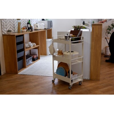 ストレージワゴンLarge　色:ホワイト(WH)　SWL-WH