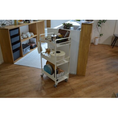 ストレージワゴンLarge　色:ホワイト(WH)　SWL-WH