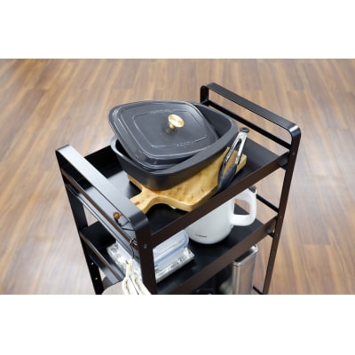 ストレージワゴンLarge　色:ブラック(BK)　SWL-BK