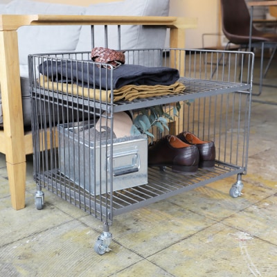 ワイヤーワゴン(ワイド・シングル)WW-WW-WS