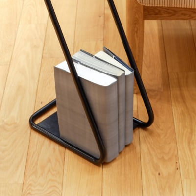 アイアンレッグサイドテーブルHigh　色:ダークブラウン(DB)　ILST-H-DB