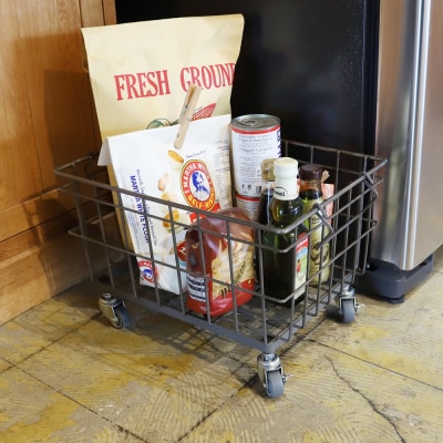 ワイヤーバスケットトロリー(15L)WW-WBTRL-15L