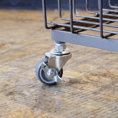 ワイヤーバスケットトロリー(15L)WW-WBTRL-15L