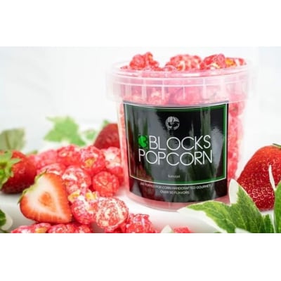 ポップコーン専門店 大量にお届け ノンオイルのエアポップ Sサイズ 240個　味:ストロベリー