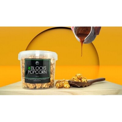 ポップコーン専門店 大量にお届け ノンオイルのエアポップ Mサイズ 180個　味:キャラメル