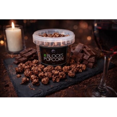 ポップコーン専門店 大量にお届け ノンオイルのエアポップ Lサイズ 108個　味:チョコレート