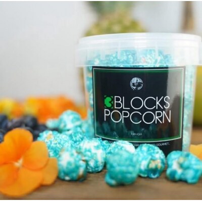 ポップコーン専門店 イベントでポップコーン屋に! 350人分ノンオイルのエアポップ　ブルーベリー味