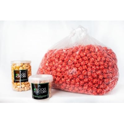 ポップコーン専門店 イベントでポップコーン屋に! 350人分ノンオイルのエアポップ　ストロベリー味