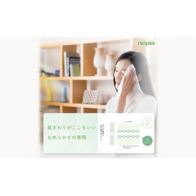 【定期便】3回発送(4か月おきに)ネピアティシュ 5箱×12パック