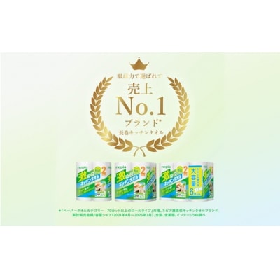 【定期便】3回発送 (4か月おきに) ネピア激吸収キッチンタオル4ロール100カット×12パック