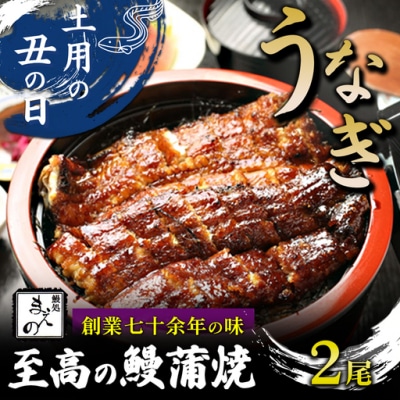2026年 土用の丑【うなぎ】創業七十余年の味 至高の鰻蒲焼2尾