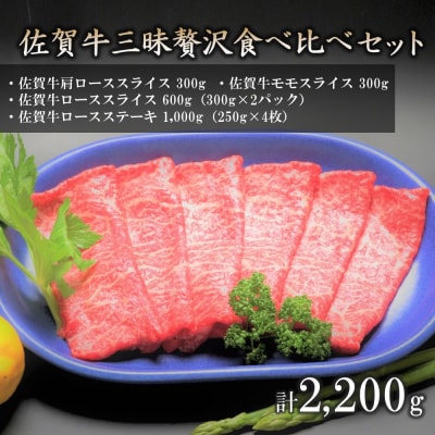 佐賀牛三昧贅沢食べ比べセット (H066107)
