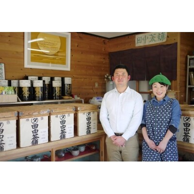 深蒸し特上煎茶100g×4本・茶缶1個付き (H047114)