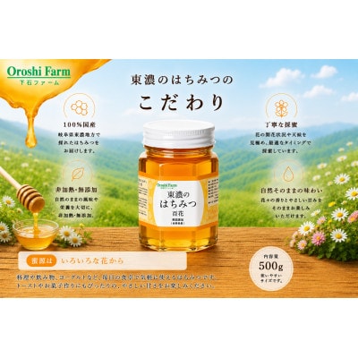 東濃のはちみつ　百花　500g