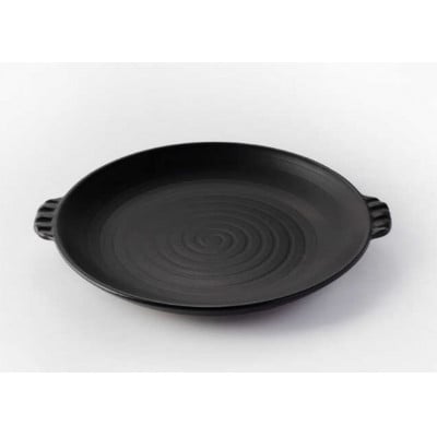 耐熱食器 両手付陶板(大) ブラック