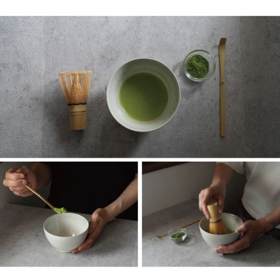 【美濃焼】SALIU 茶流×伸光窯 丸抹茶碗 氷柱【株式会社ロロ】[MBZ064]