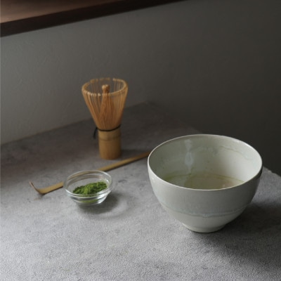 【美濃焼】SALIU 茶流×伸光窯 丸抹茶碗 雪【株式会社ロロ】[MBZ064]